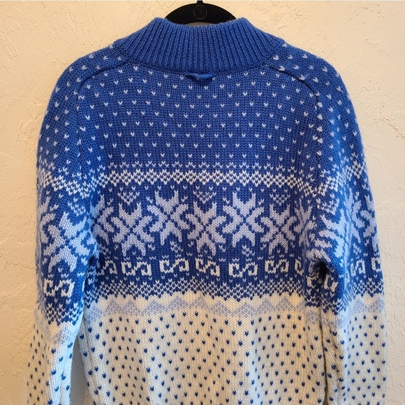 Vintage Fair Isle Wool Ski Scandinavian Sweater M - Picture 7 of 9